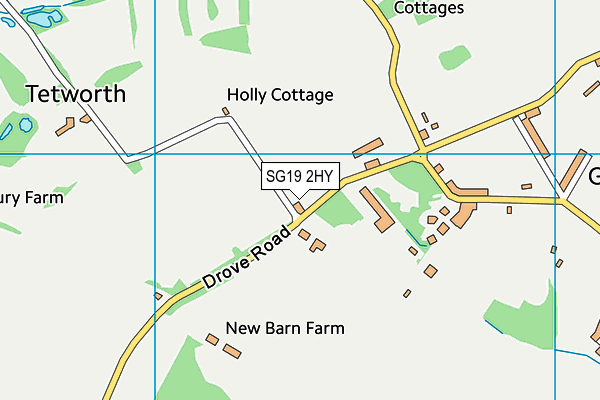 SG19 2HY map - OS VectorMap District (Ordnance Survey)