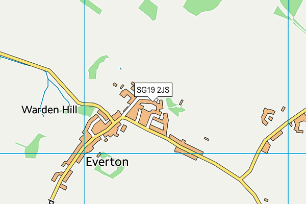 SG19 2JS map - OS VectorMap District (Ordnance Survey)