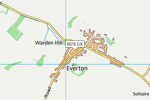 SG19 2JX map - OS VectorMap District (Ordnance Survey)