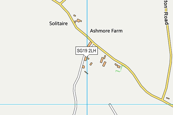 SG19 2LH map - OS VectorMap District (Ordnance Survey)