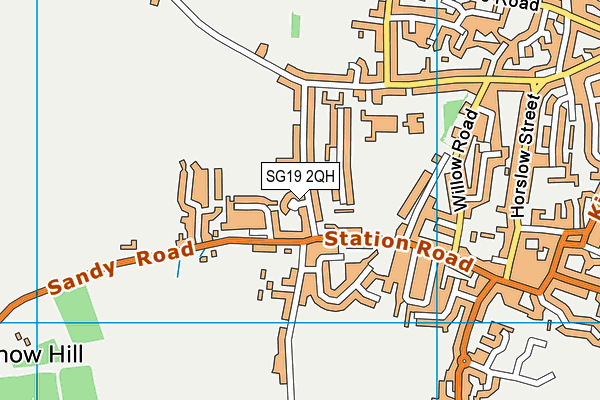 SG19 2QH map - OS VectorMap District (Ordnance Survey)