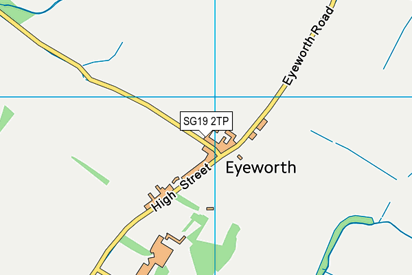 SG19 2TP map - OS VectorMap District (Ordnance Survey)