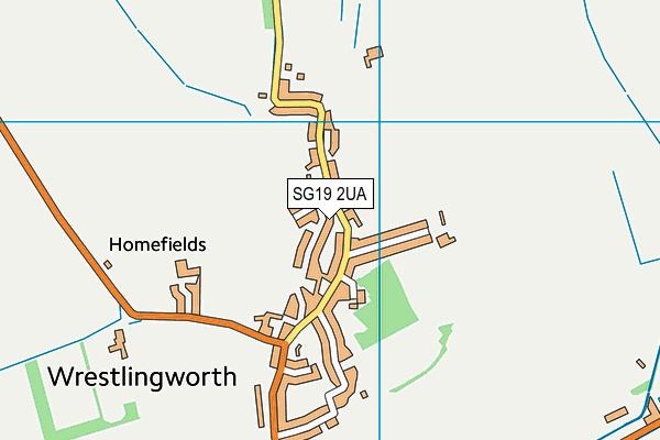 SG19 2UA map - OS VectorMap District (Ordnance Survey)