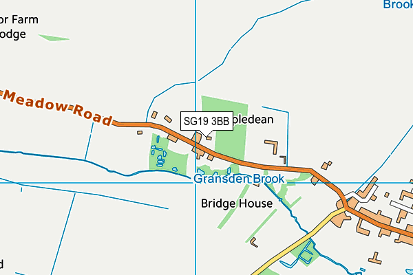 SG19 3BB map - OS VectorMap District (Ordnance Survey)