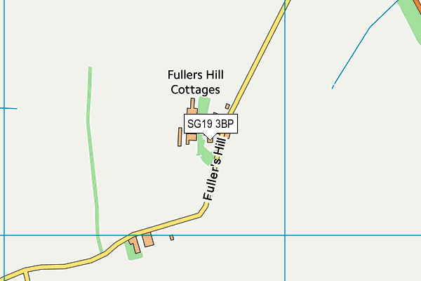 SG19 3BP map - OS VectorMap District (Ordnance Survey)