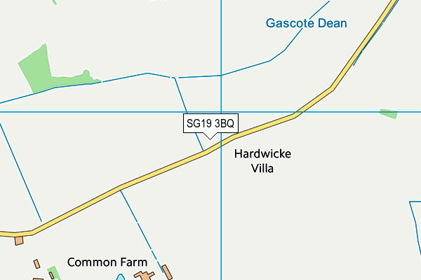 SG19 3BQ map - OS VectorMap District (Ordnance Survey)