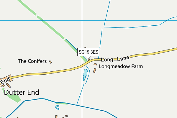 SG19 3ES map - OS VectorMap District (Ordnance Survey)