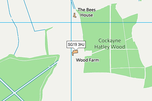 SG19 3HJ map - OS VectorMap District (Ordnance Survey)