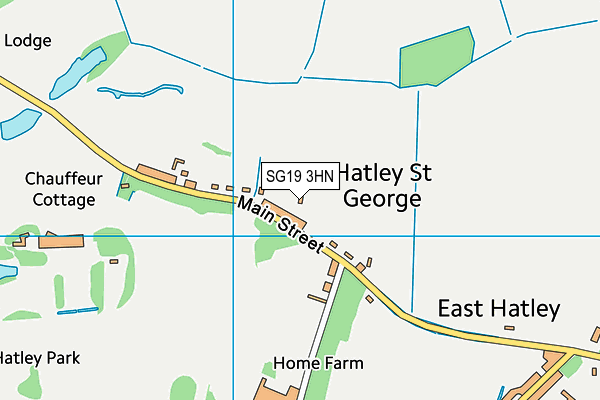 SG19 3HN map - OS VectorMap District (Ordnance Survey)