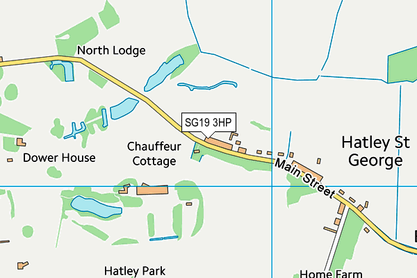 SG19 3HP map - OS VectorMap District (Ordnance Survey)