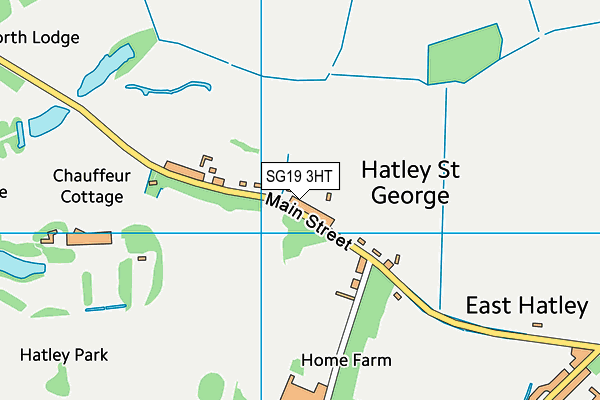 SG19 3HT map - OS VectorMap District (Ordnance Survey)