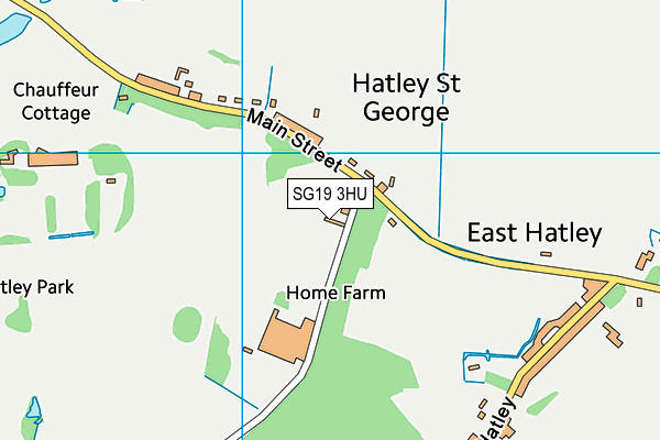 SG19 3HU map - OS VectorMap District (Ordnance Survey)