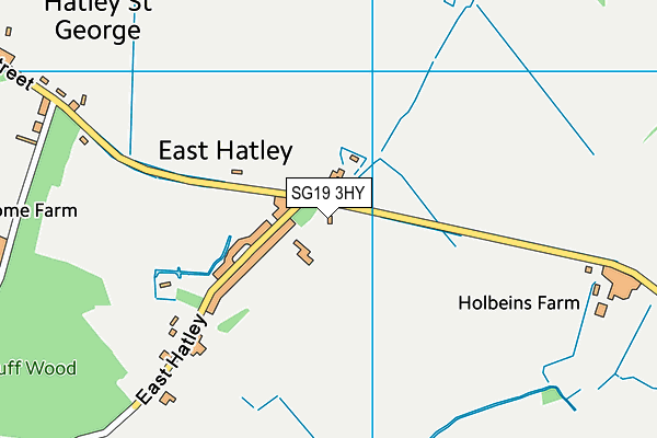 SG19 3HY map - OS VectorMap District (Ordnance Survey)