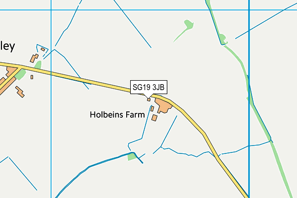 SG19 3JB map - OS VectorMap District (Ordnance Survey)