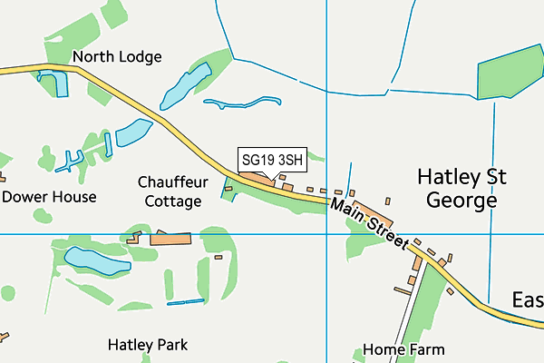 SG19 3SH map - OS VectorMap District (Ordnance Survey)