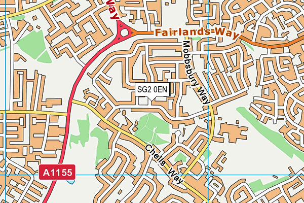 SG2 0EN map - OS VectorMap District (Ordnance Survey)
