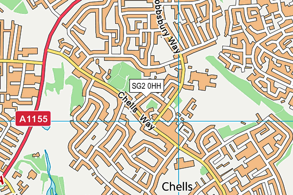 SG2 0HH map - OS VectorMap District (Ordnance Survey)