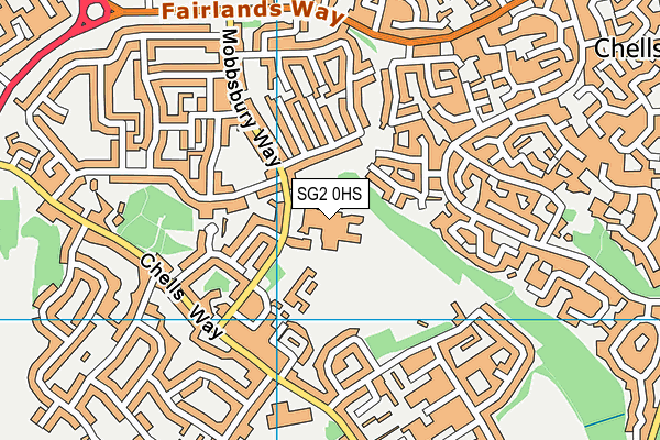 The Nobel School map (SG2 0HS) - OS VectorMap District (Ordnance Survey)