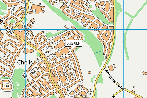 SG2 0LP map - OS VectorMap District (Ordnance Survey)