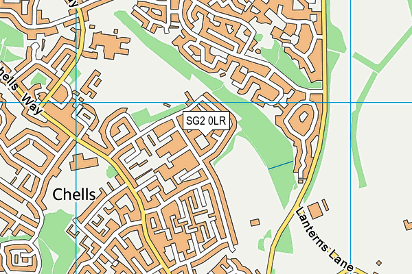 SG2 0LR map - OS VectorMap District (Ordnance Survey)