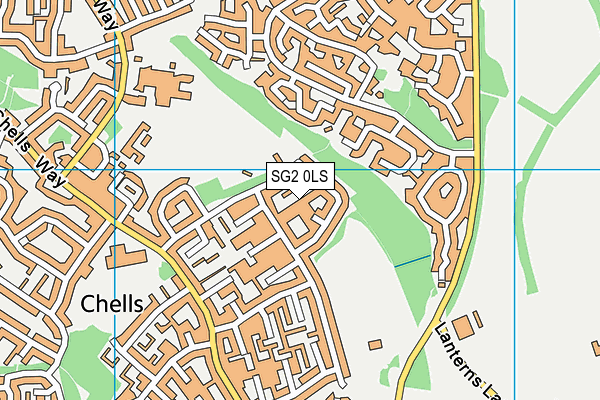 SG2 0LS map - OS VectorMap District (Ordnance Survey)