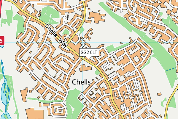 SG2 0LT map - OS VectorMap District (Ordnance Survey)