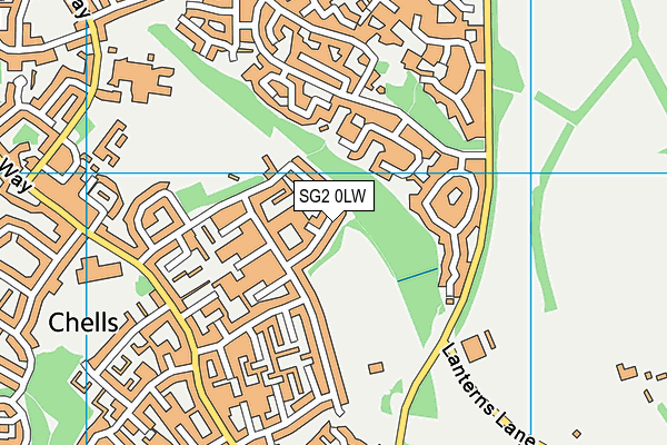 SG2 0LW map - OS VectorMap District (Ordnance Survey)