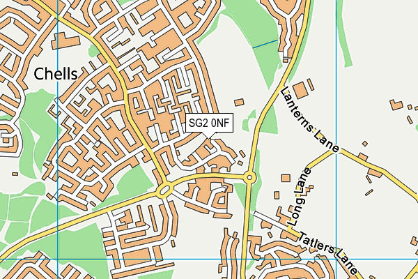 SG2 0NF map - OS VectorMap District (Ordnance Survey)