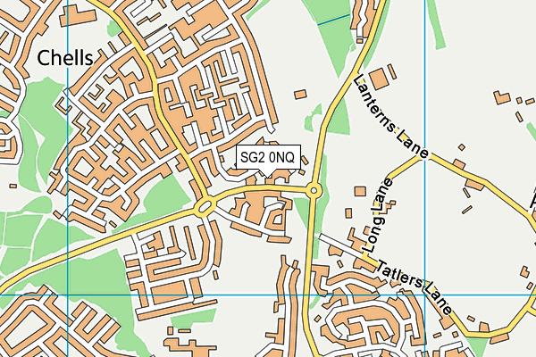 SG2 0NQ map - OS VectorMap District (Ordnance Survey)