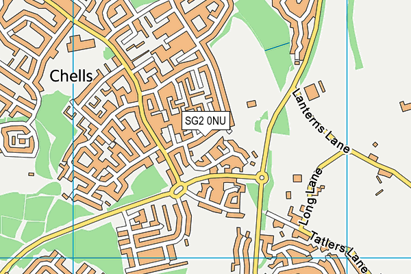 SG2 0NU map - OS VectorMap District (Ordnance Survey)