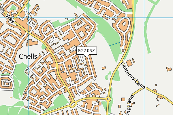SG2 0NZ map - OS VectorMap District (Ordnance Survey)