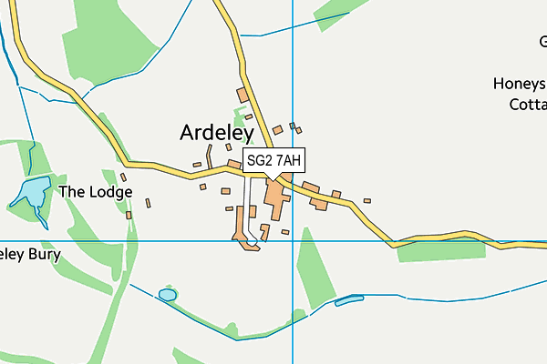 Ardeley St Lawrence C Of E Primary School map (SG2 7AH) - OS VectorMap District (Ordnance Survey)