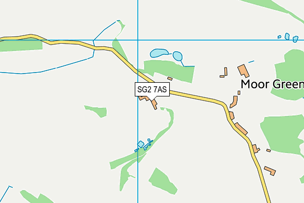 SG2 7AS map - OS VectorMap District (Ordnance Survey)