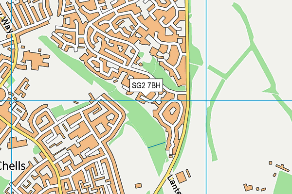 SG2 7BH map - OS VectorMap District (Ordnance Survey)