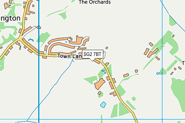 SG2 7BT map - OS VectorMap District (Ordnance Survey)