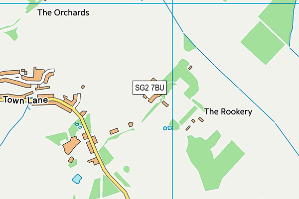 SG2 7BU map - OS VectorMap District (Ordnance Survey)