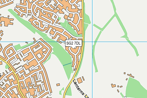 SG2 7DL map - OS VectorMap District (Ordnance Survey)