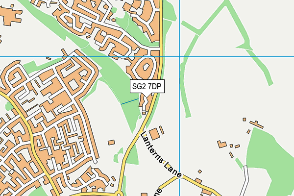 SG2 7DP map - OS VectorMap District (Ordnance Survey)