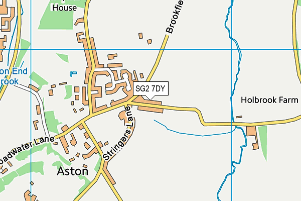 SG2 7DY map - OS VectorMap District (Ordnance Survey)