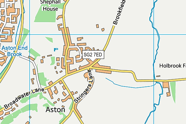 SG2 7ED map - OS VectorMap District (Ordnance Survey)
