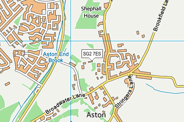 SG2 7ES map - OS VectorMap District (Ordnance Survey)
