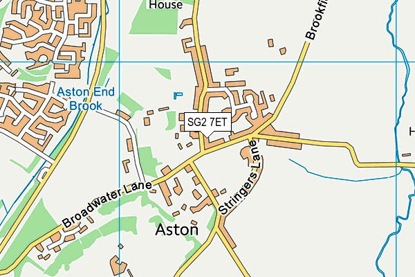 SG2 7ET map - OS VectorMap District (Ordnance Survey)