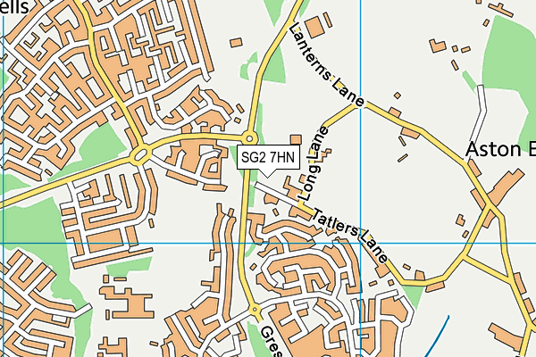 SG2 7HN map - OS VectorMap District (Ordnance Survey)