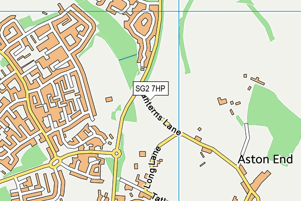 SG2 7HP map - OS VectorMap District (Ordnance Survey)