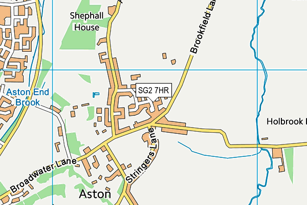 SG2 7HR map - OS VectorMap District (Ordnance Survey)