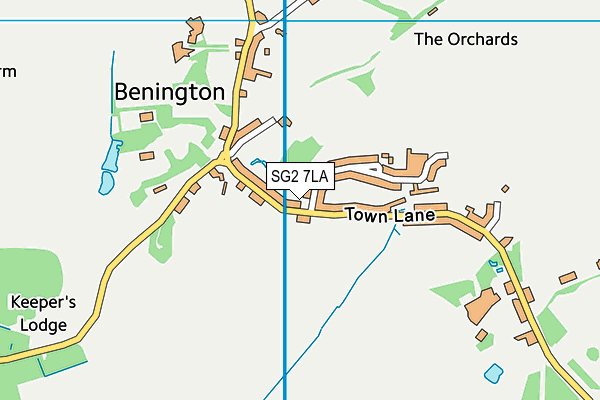 SG2 7LA map - OS VectorMap District (Ordnance Survey)