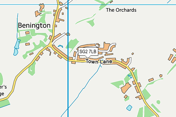 SG2 7LB map - OS VectorMap District (Ordnance Survey)