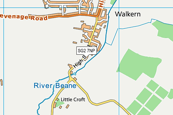 Walkern Sports And Community Centre map (SG2 7NP) - OS VectorMap District (Ordnance Survey)