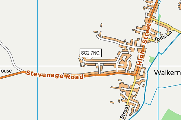 SG2 7NQ map - OS VectorMap District (Ordnance Survey)