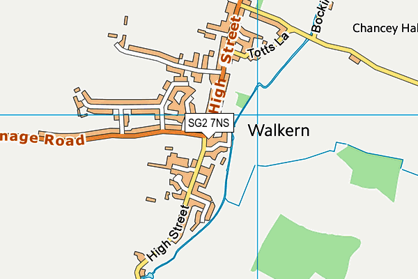Walkern School map (SG2 7NS) - OS VectorMap District (Ordnance Survey)